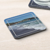 Personalisiert Beach Hotel Getränkeuntersetzer (Linke Seite)