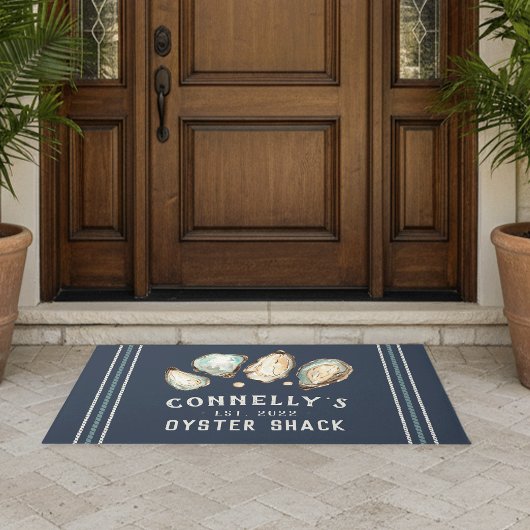 Personalisiert Beach House Oyster Shack Fußmatte