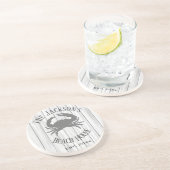 Personalisiert Beach House Untersetzer (Seite)