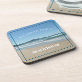 Personalisiert Beach House Untersetzer (Linke Seite)