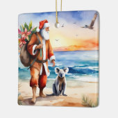 Personalisiert Beach Koala Bear Australien Weihnac Keramikornament (Links)
