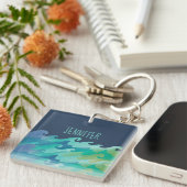Personalisiert Beach Life Schlüsselanhänger (Vorderseite rechts)