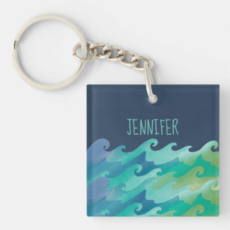 Personalisiert Beach Life Schlüsselanhänger