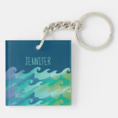 Personalisiert Beach Life Schlüsselanhänger (Rückseite)