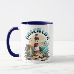 Personalisiert Beach Life Tasse