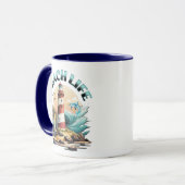 Personalisiert Beach Life Tasse (Vorderseite Links)