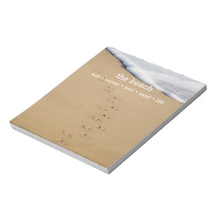 Personalisiert Beach Lover Notizblock