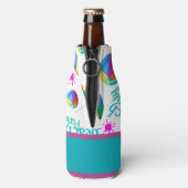 Personalisiert Beach Party Flasche Flaschenkühler (Flasche Rückseite)