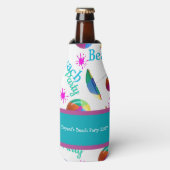 Personalisiert Beach Party Flasche Flaschenkühler (Flaschenvorderseite)