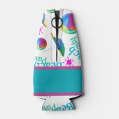 Personalisiert Beach Party Flasche Flaschenkühler (Rückseite)