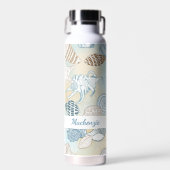 Personalisiert Beach Seashells Summer Trinkflasche (Vorne)
