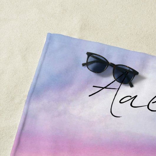 Personalisiert Beach Sunset Strandtuch (Beispiel)
