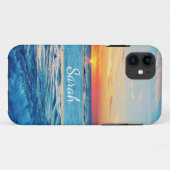 Personalisiert Beach Sunset Sunset Sunrise Case-Mate iPhone Hülle (Rückseite (Horizontal))