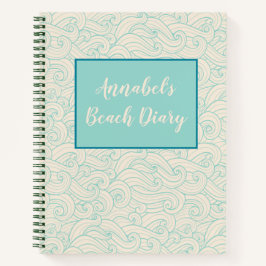 Personalisiert Beach Tagebuch Notizblock