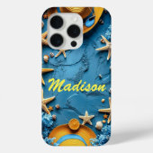 Personalisiert Beach Theme iPhone Case - Individue (Rückseite)