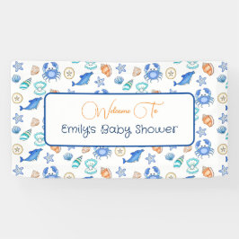 Personalisiert Beach Themed Baby Dusche Banner