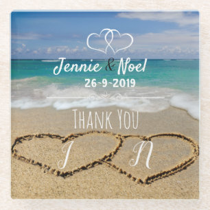 Personalisiert Beach Themed Glass Untersetzer Gefa