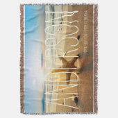 Personalisiert Beach Wedding Beach House Decke (Vorderseite Vertikal)