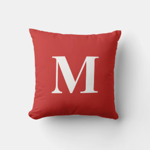 Personalisiert bearbeitbare Farbe Mit Monogramm Kissen