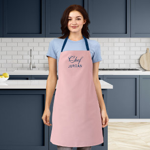 Personalisiert bearbeitbare Farben Eleganter Koch Schürze