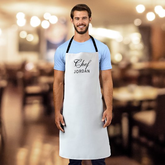 Personalisiert bearbeitbare Farben Eleganter Scrip Schürze