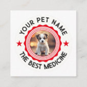 Personalisiert bearbeitbare Heimtierliebhaber Begleitkarte (Vorderseite)