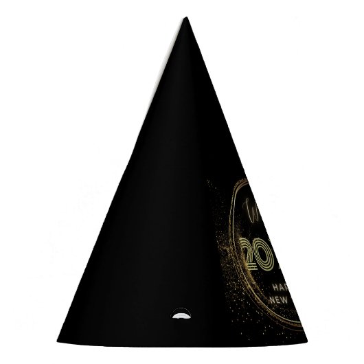 Personalisiert bearbeitbares neues Jahr Partyhütchen (Links)