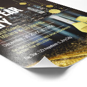 Personalisiert bearbeitbares New Year-Party Fotodruck (Ecke)