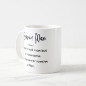 Personalisiert Beard Bearded Vater Noun Husband Fu Kaffeetasse (Vorderseite Links)