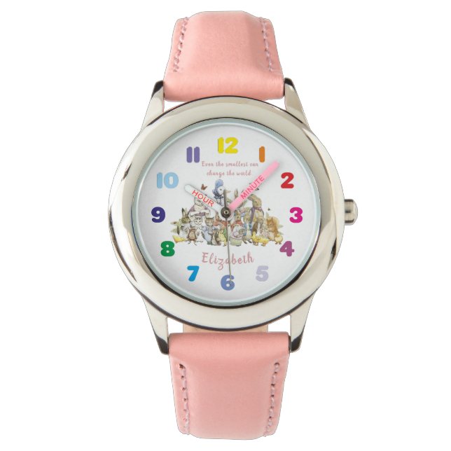 Personalisiert Beatrix Potter Peter und Friends Armbanduhr (Vorderseite)