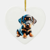 Personalisiert Beauceron Puppy Keramik Ornament (Vorne)