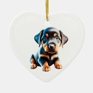 Personalisiert Beauceron Puppy Keramik Ornament