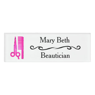 Personalisiert Beautician Beauty Salon Namensschil Namenschild