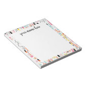 Personalisiert Beautician Notepad Notizblock (angewinkelt)
