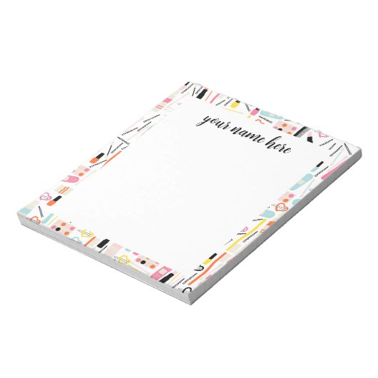 Personalisiert Beautician Notepad Notizblock (Rotiert)