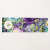 Personalisiert Beautiful Amethyst Crystal Geode Yogamatte (Vorderseite (Horizontal))