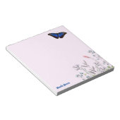 Personalisiert Beautiful Blue Morpho Butterfly Lil Notizblock (angewinkelt)