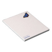 Personalisiert Beautiful Blue Morpho Butterfly Notizblock (angewinkelt)