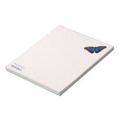 Personalisiert Beautiful Blue Morpho Butterfly Notizblock (Rotiert)