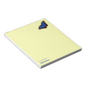 Personalisiert Beautiful Blue Morpho Butterfly Notizblock (angewinkelt)