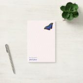 Personalisiert Beautiful Blue Morpho Butterfly Post-it Klebezettel (Büro)