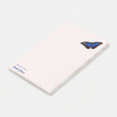 Personalisiert Beautiful Blue Morpho Butterfly Post-it Klebezettel (angewinkelt)
