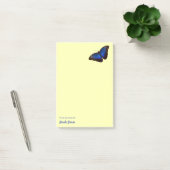 Personalisiert Beautiful Blue Morpho Butterfly Post-it Klebezettel (Büro)