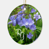 Personalisiert Beautiful Bluebell Keramik Ornament (Links)