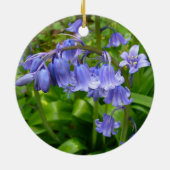 Personalisiert Beautiful Bluebell Keramik Ornament (Hinten)