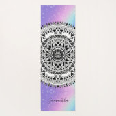 Personalisiert Beautiful Mandala Rainbow Yoga Mat Yogamatte (Rückseite)