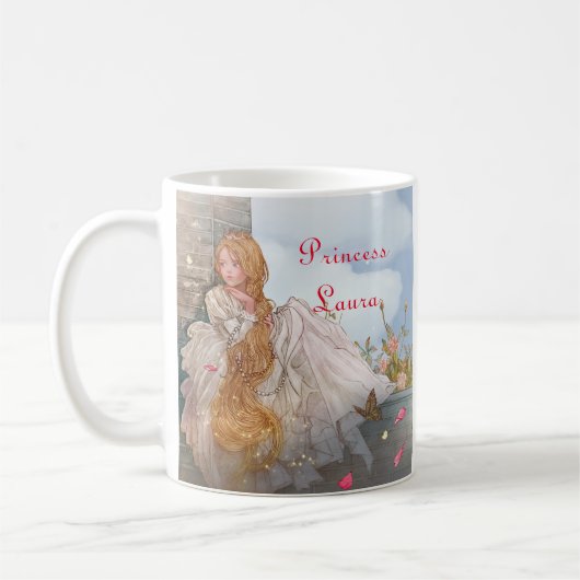 Personalisiert Beautiful Princess fügen Sie Ihren Kaffeetasse (Links)