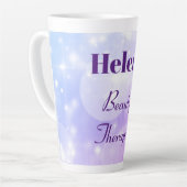 Personalisiert Beauty Therapeut Design Milchtasse (Linke Ecke)