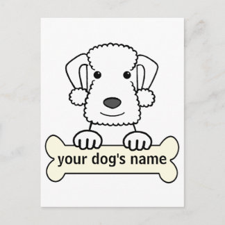 Personalisiert Bedlington Terrier Postkarte