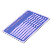 Personalisiert Bedtime 11" x 8,5" Notepad - 40 Sei Notizblock (angewinkelt)